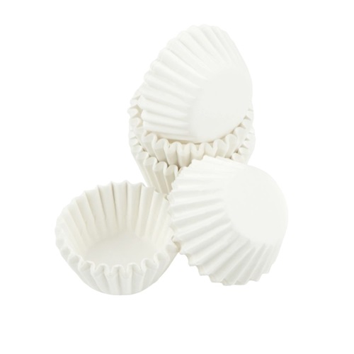 Cupcake mold mini white 2,2cm.