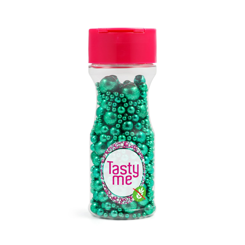 Metallic Pearls Sprinkles mix Green 75g - glutenvrij