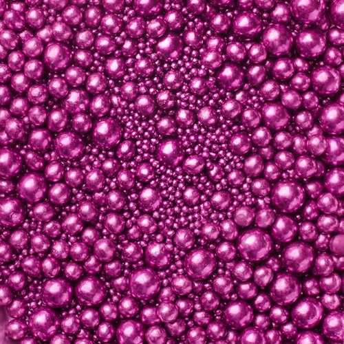 Metallic Pearls Sprinkles mix Fuchsia 75g - glutenvrij