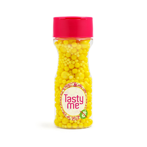 Sugar Pearls Sprinkles mix Yellow 70g - glutenvrij