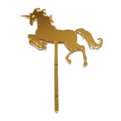 Cake topper unicorn gold FINAL SALE