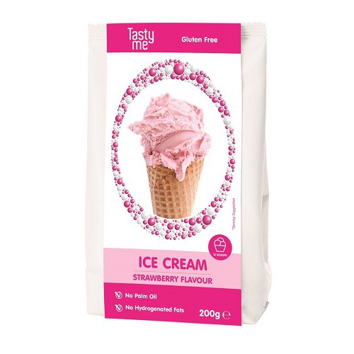Glutenvrije ijsmix aardbei