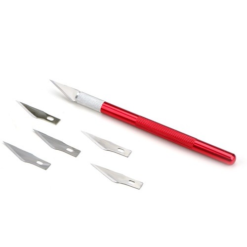 Precision knife incl. 5 replacement blades