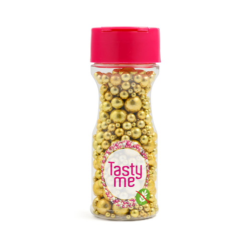 Metallic Pearls Sprinkles mix Vintage Gold 75g - glutenvrij