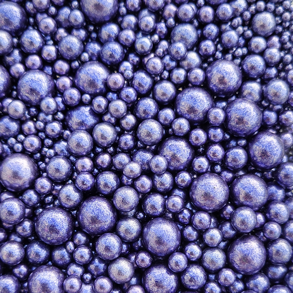 Metallic pearls sprinkles mix Violet 75g - glutenvrij