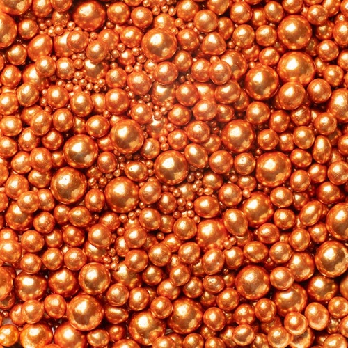 Metallic Pearls Sprinkles mix Copper 75g - gluten-free