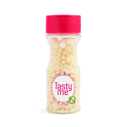 Sugar Pearls Sprinkles mix White 70g - glutenvrij