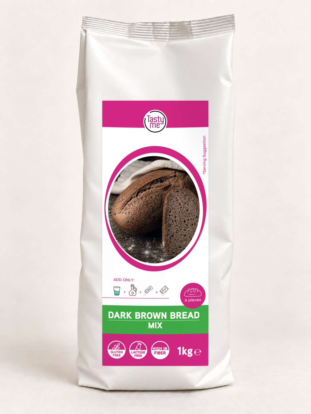 Donkerbruin Brood mix 1kg - glutenvrij