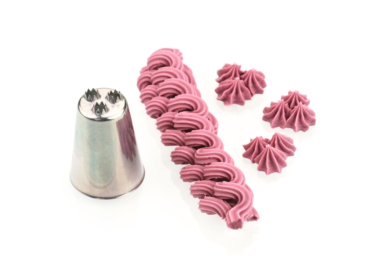 Nozzle vermicelli star 5mm steel