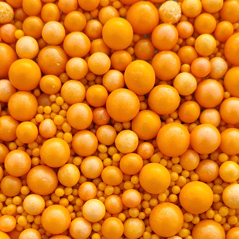 Sugar Pearls Sprinkles mix Orange 70g - glutenvrij