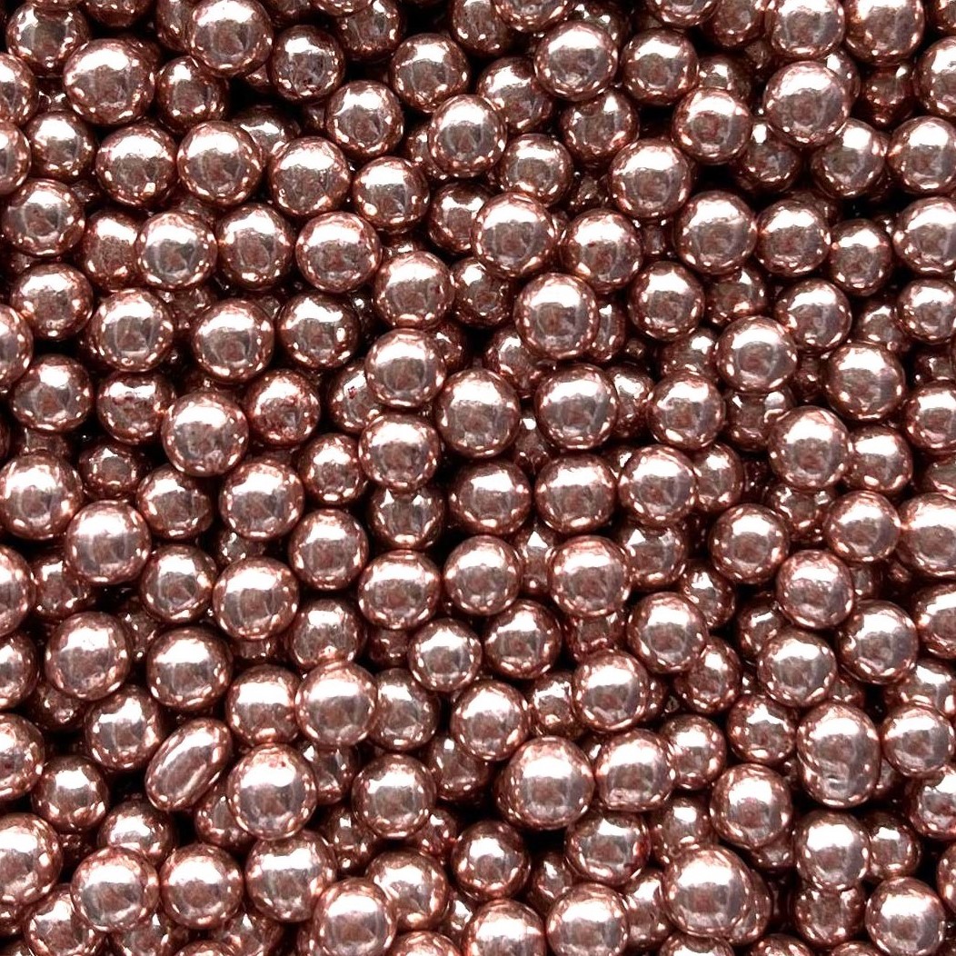 Suikerparels roségoud 6mm 75g