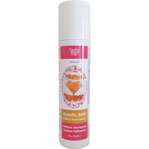 Eetbare metallic spray goud