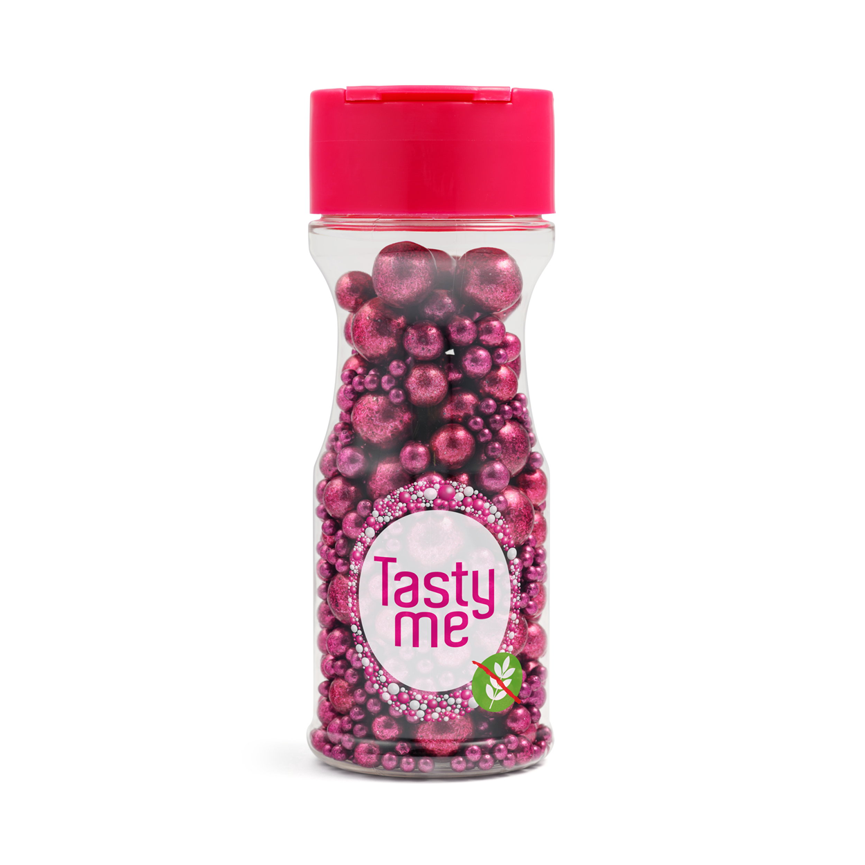 Metallic Pearls Sprinkles mix Fuchsia 75g - gluten-free