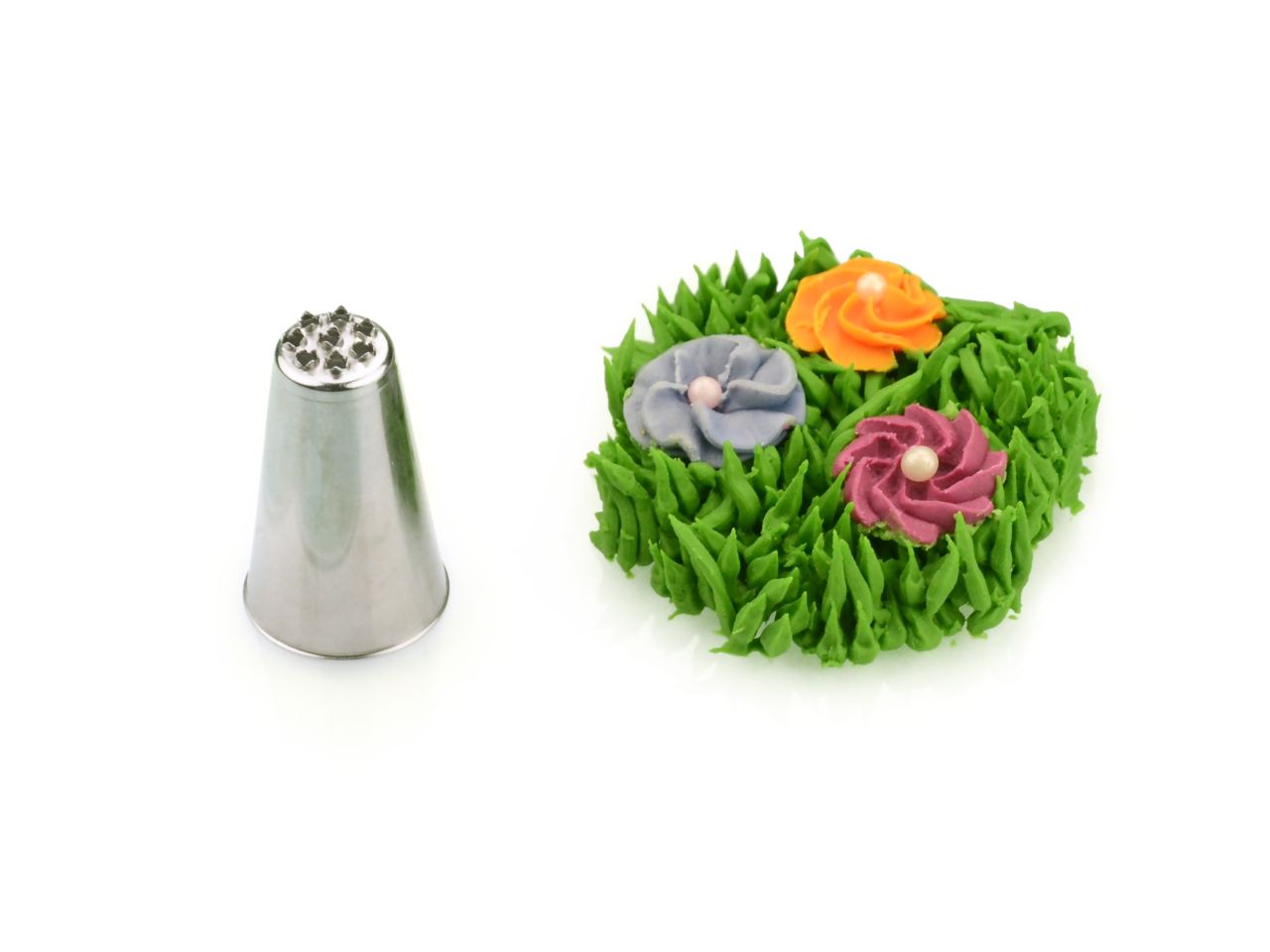 Nozzle vermicelli star 3mm stainless steel