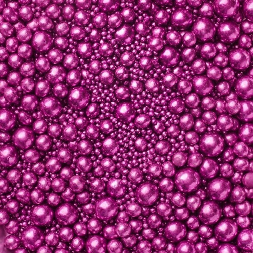 Metallic Pearls Sprinkles mix Fuchsia 75g - glutenvrij
