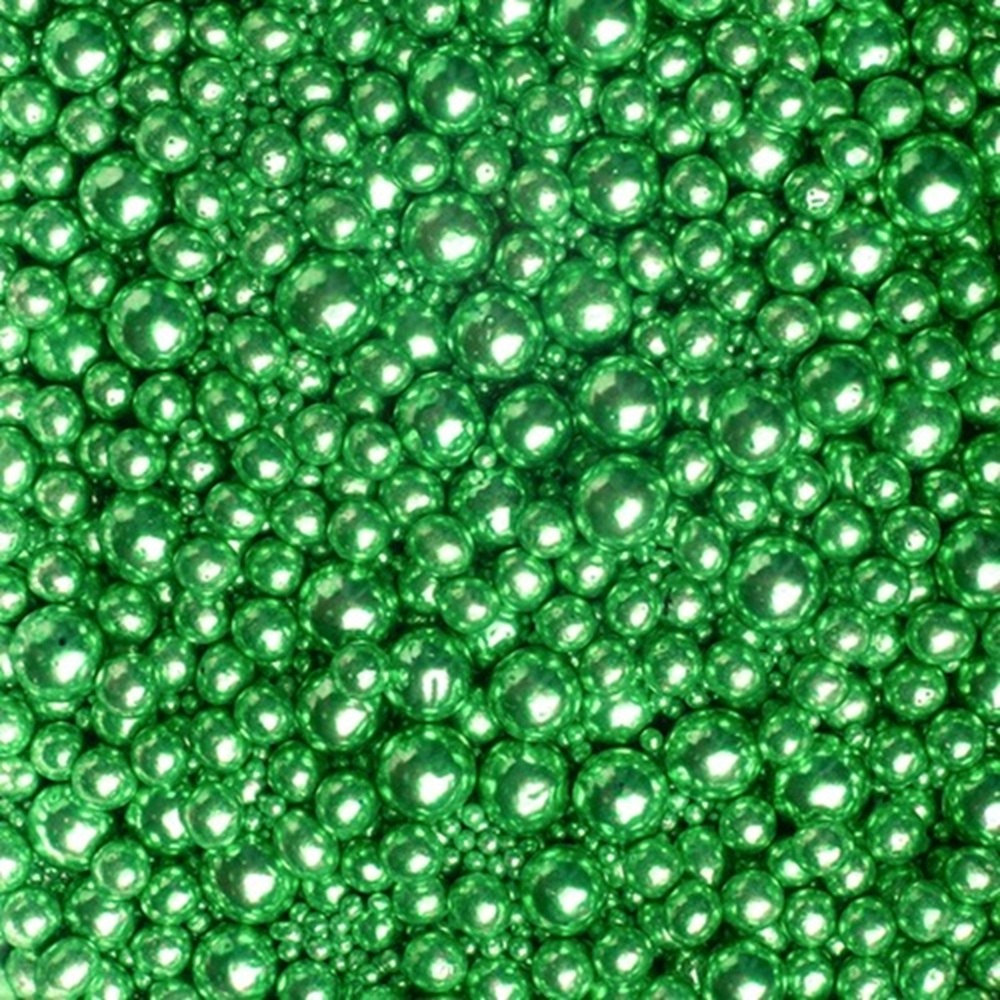 Metallic Pearls Sprinkles mix Green 75g - glutenvrij
