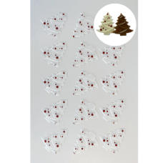 Mold for chocolate Christmas tree with print