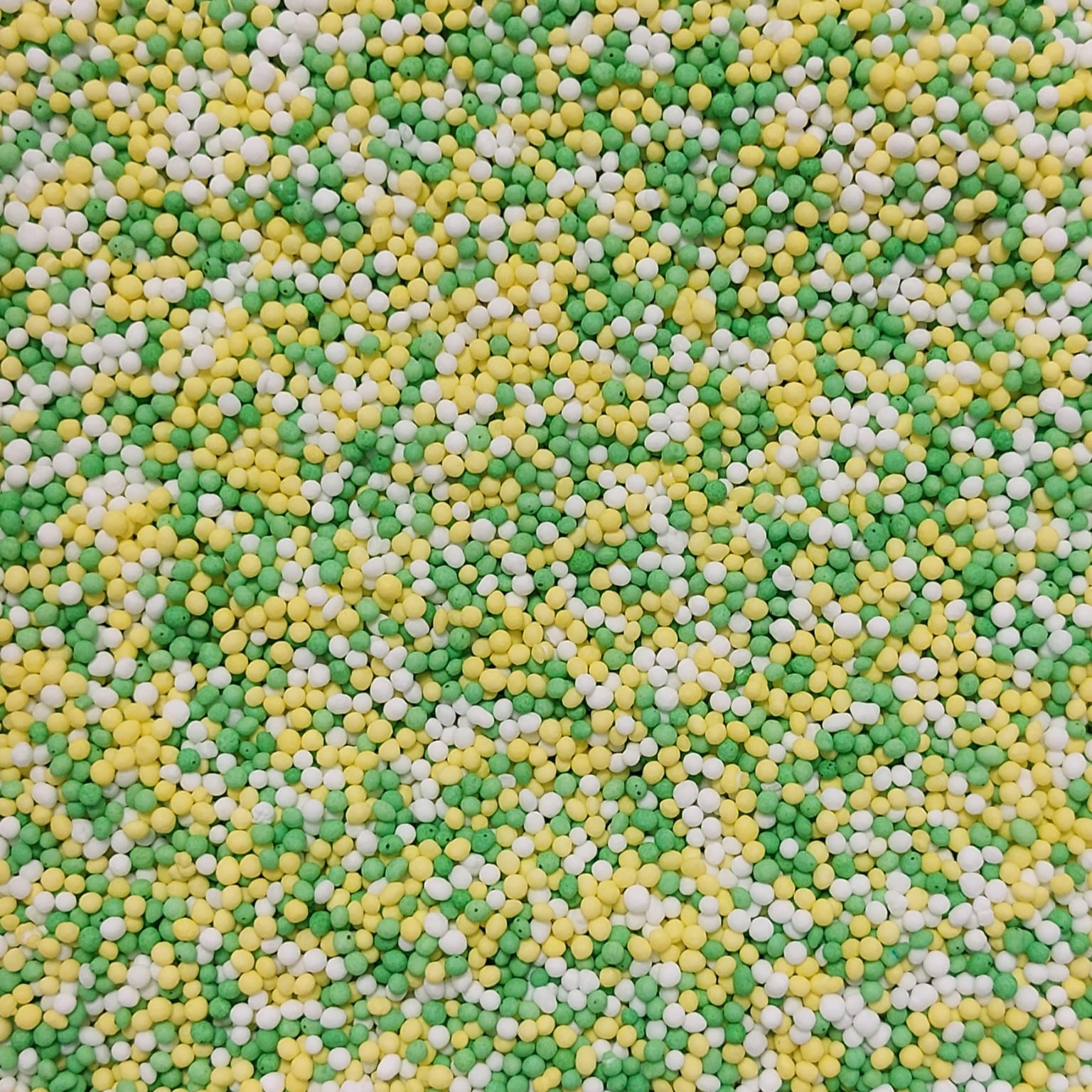 Musketzaad groen - geel - wit