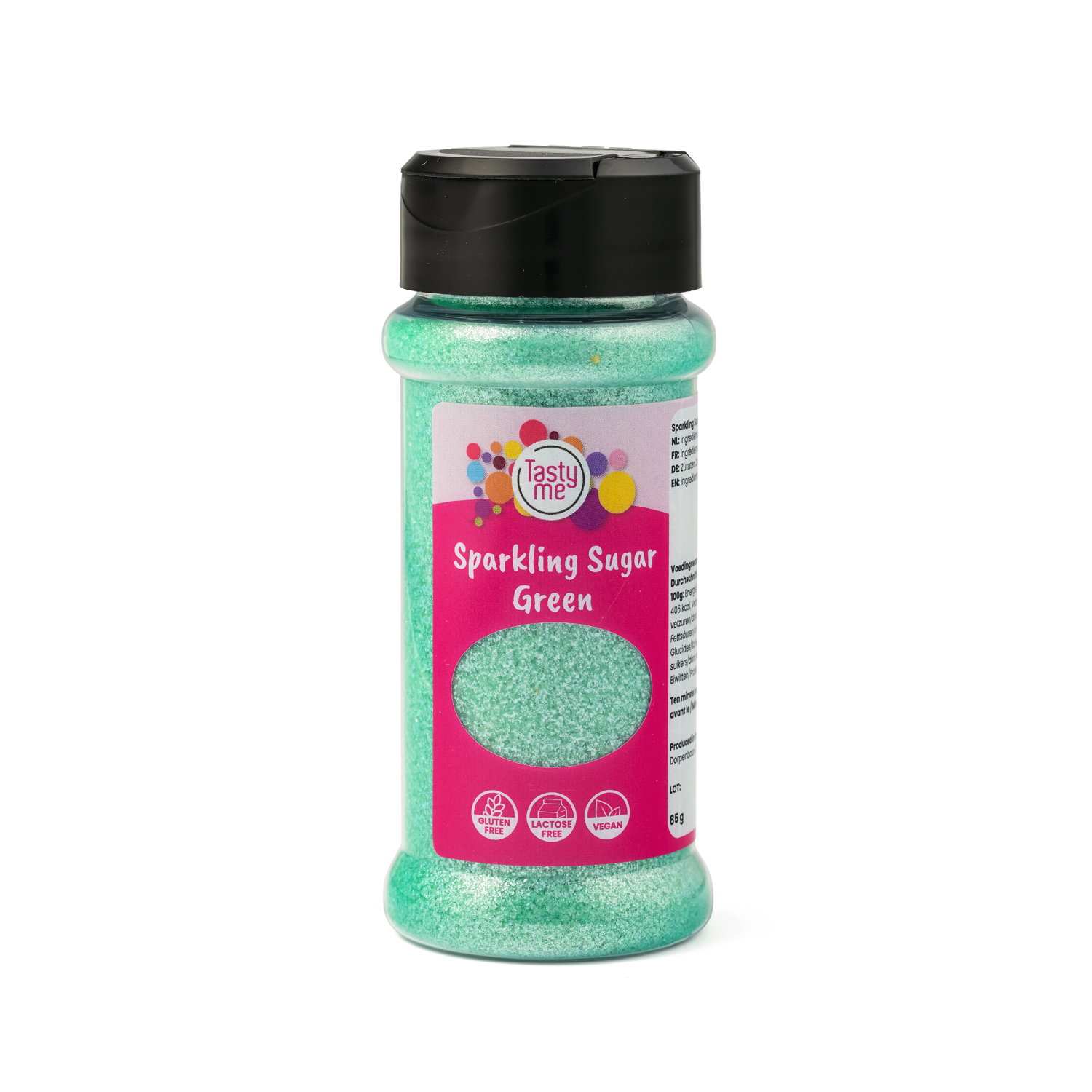 Glittersuiker Groen 85g - glutenvrij