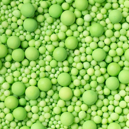 Sugar Pearls Sprinkles mix Light Green 70g - gluten-free