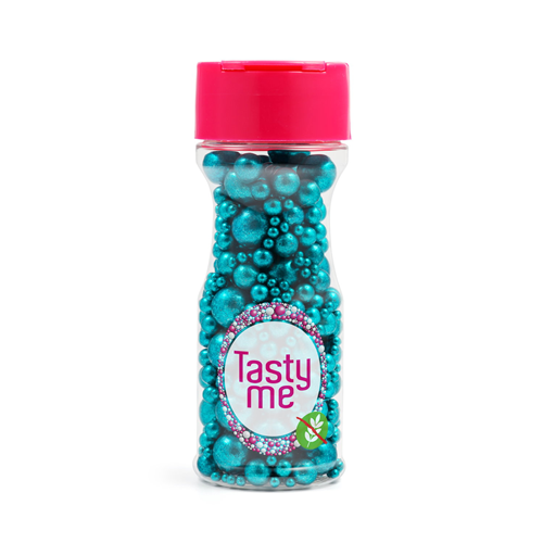 Metalic Pearls Sprinkles mix Turquoise 75g - glutenvrij 