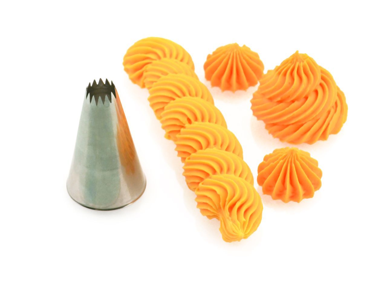Nozzle French star 10mm stainless steel  