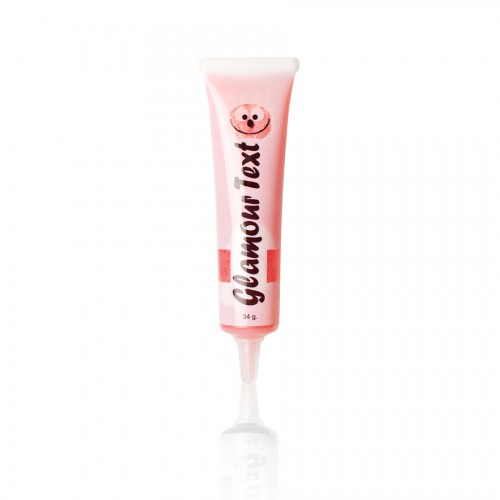 Glittergel schrijftube roze