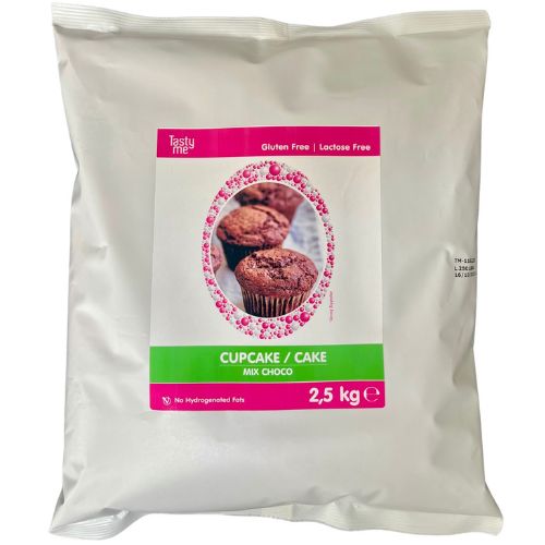Choco cupcake/cake mix 2,5kg - glutenvrij