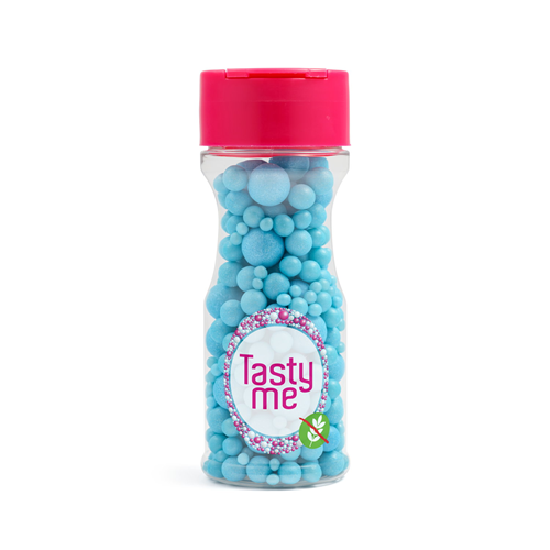 Sugar Pearls Sprinkles mix Light Blue 70g - glutenvrij