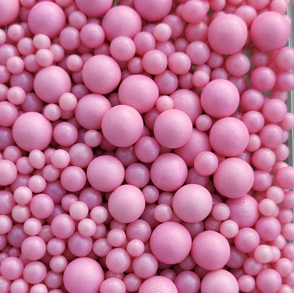 Sugar Pearls Sprinkles mix Light Pink 70g - gluten-free