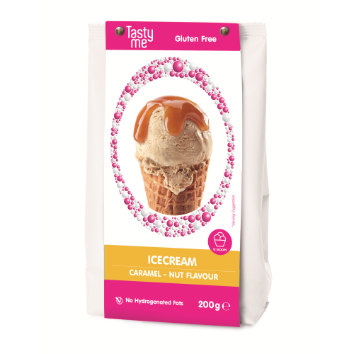 Glutenvrije ijsmix caramel - nut