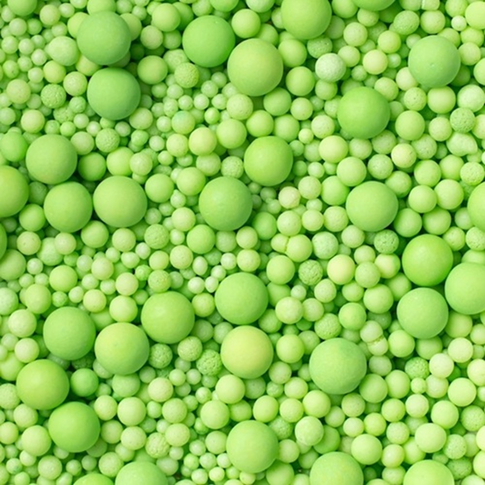 Sugar Pearls Sprinkles mix Light Green 70g - glutenvrij