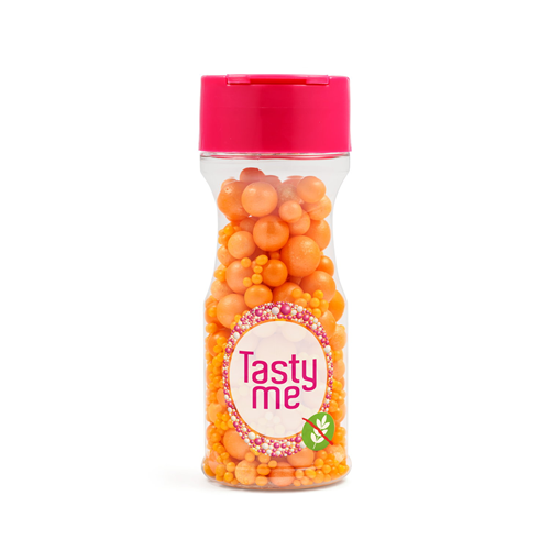 Sugar Pearls Sprinkles mix Orange 70g - glutenvrij