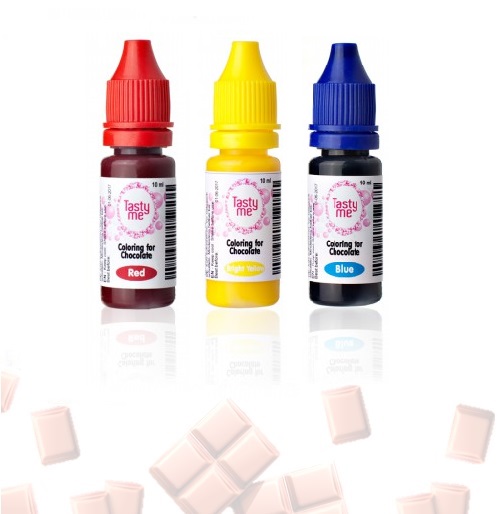 Value pack 1 of 3 chocolate colourings - primary colours