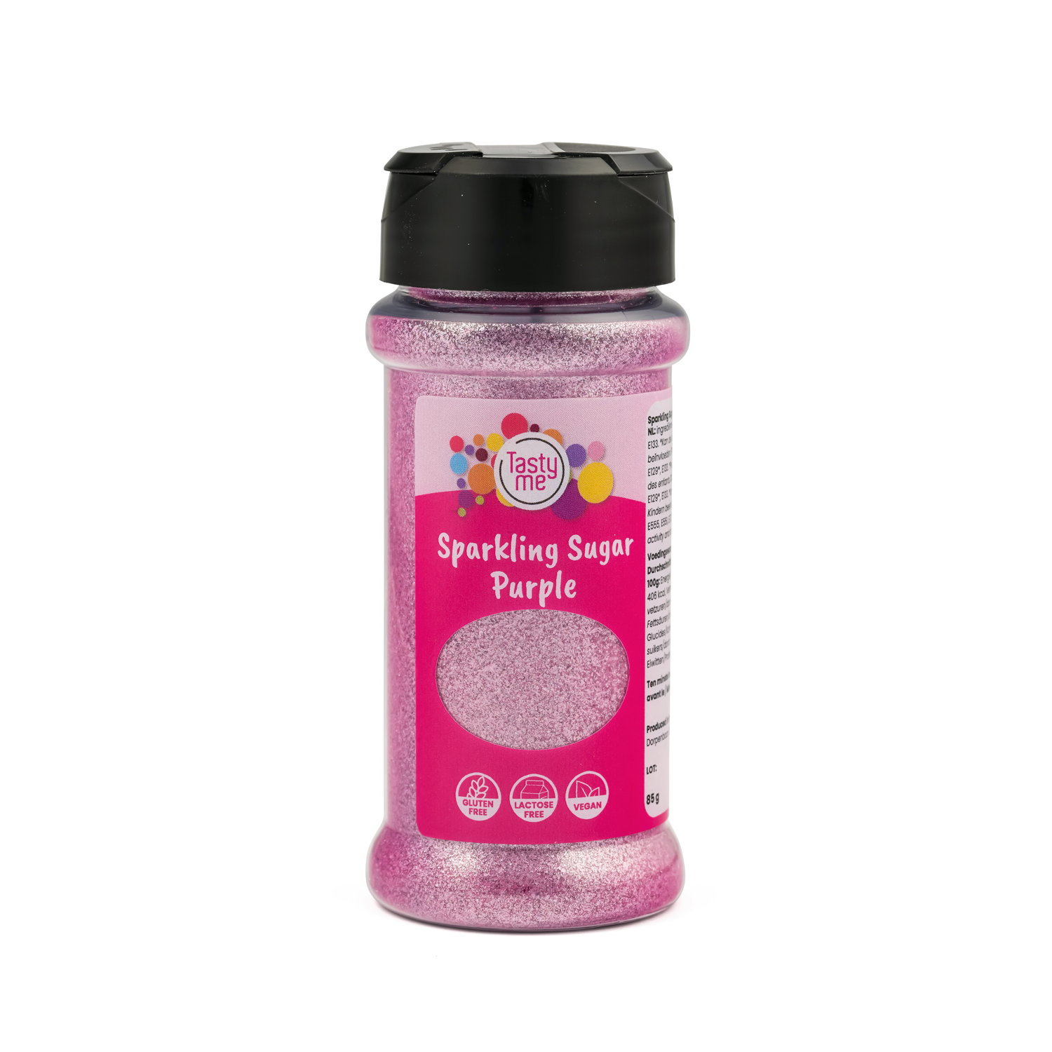 Glittersuiker Paars 85g - glutenvrij