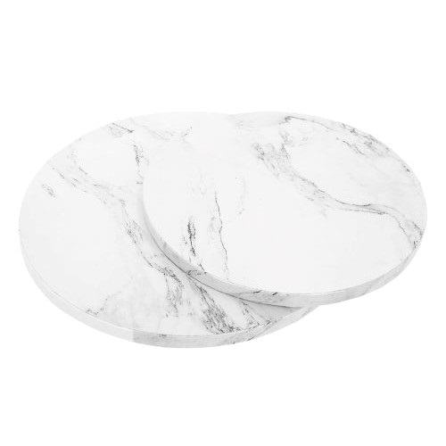 Cake drum 30cm marble white
