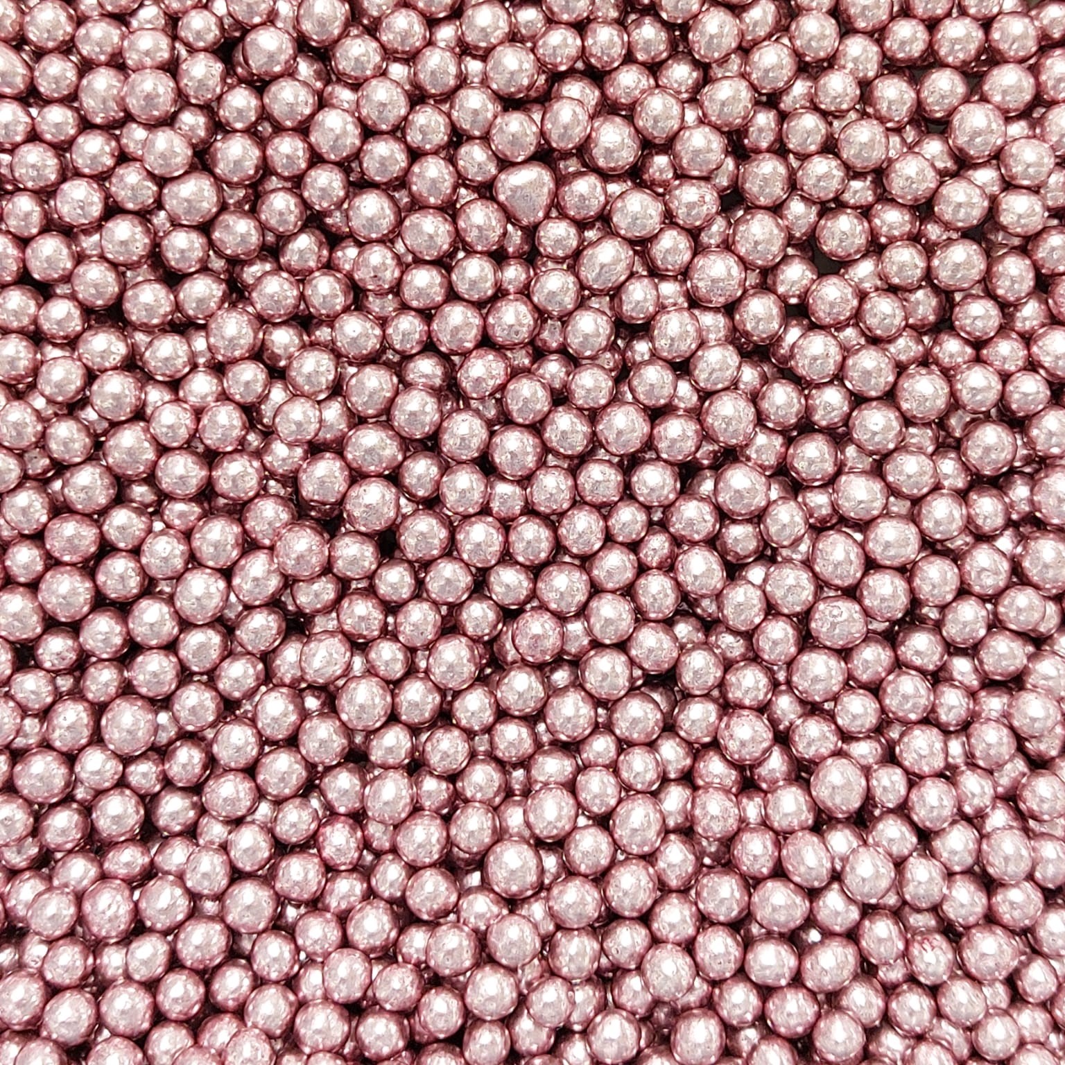 Sugar pearls metallic pink 4mm 75g