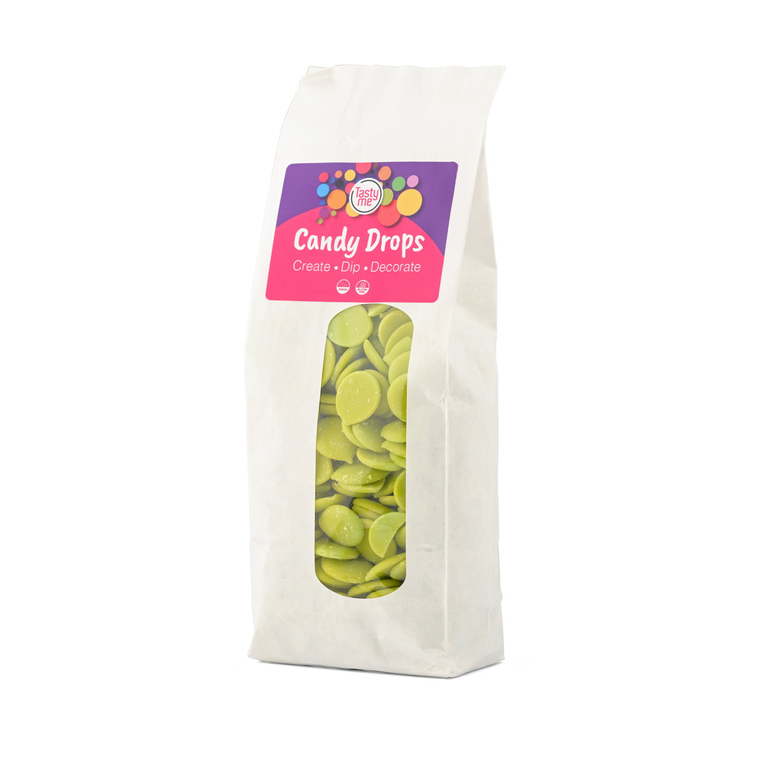 Candy Drops Lichtgroen 300g - glutenvrij