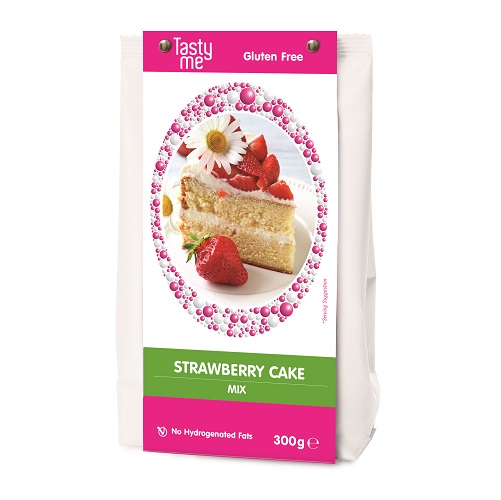Glutenvrije bakmix strawberry cake