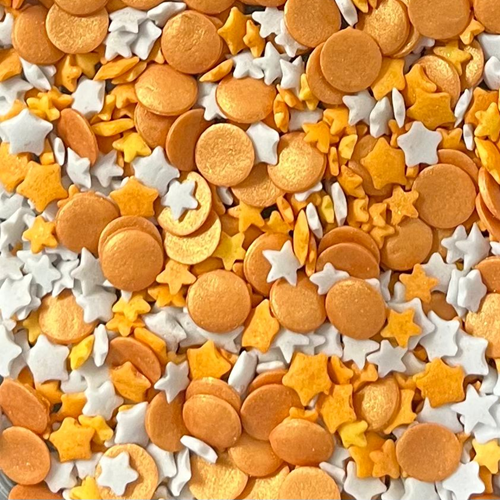 Sugar Sprinkles Gold-Silver 50g - glutenvrij