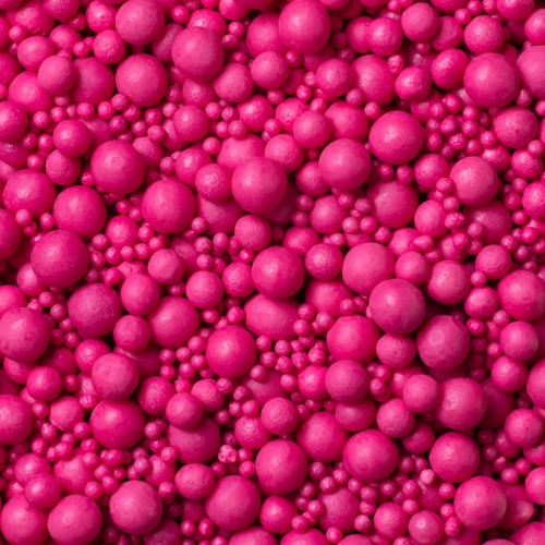 Sugar Pearls Sprinkles mix Raspberry 70g - gluten-free