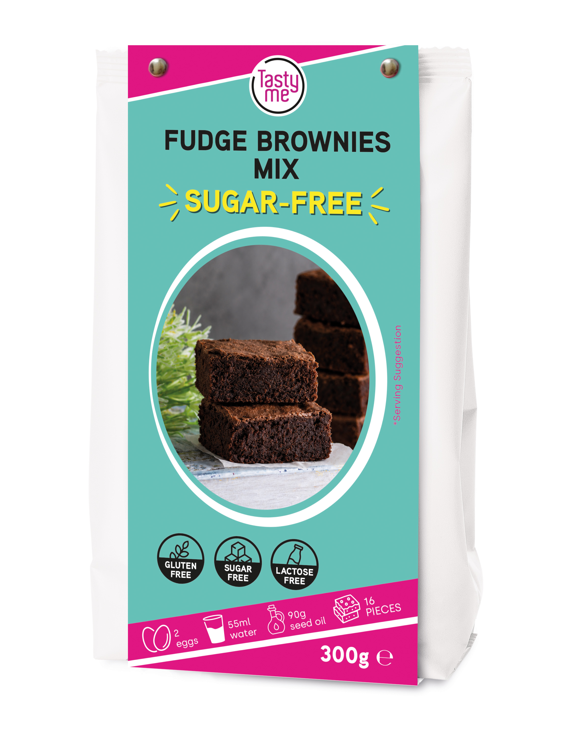 Fudge Brownies mix 300g - suikervrij