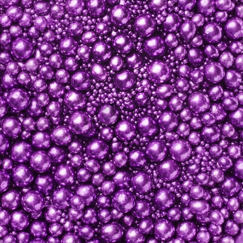 Metallic pearls sprinkles mix Violet 75g - glutenvrij