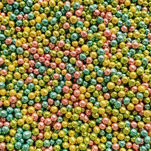 Sugar pearls metallic mix 4mm
