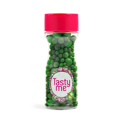 Sugar Pearls Sprinkles mix Dark Green 70g - glutenvrij