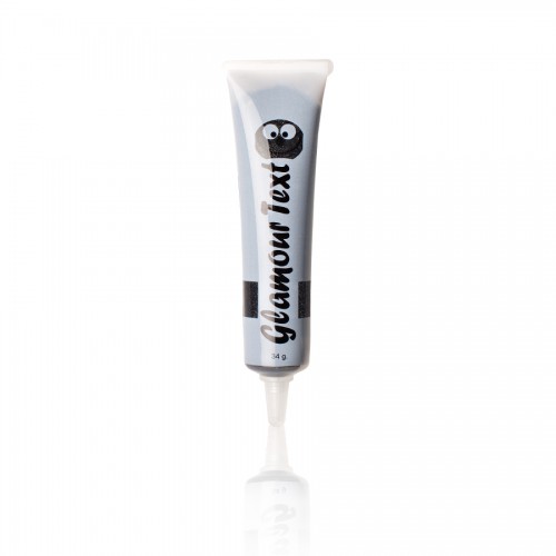 Glittergel schrijftube zwart 