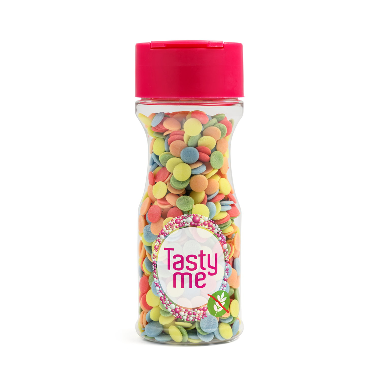 Sugar decoration confetti 5-colors 50g - gluten-free