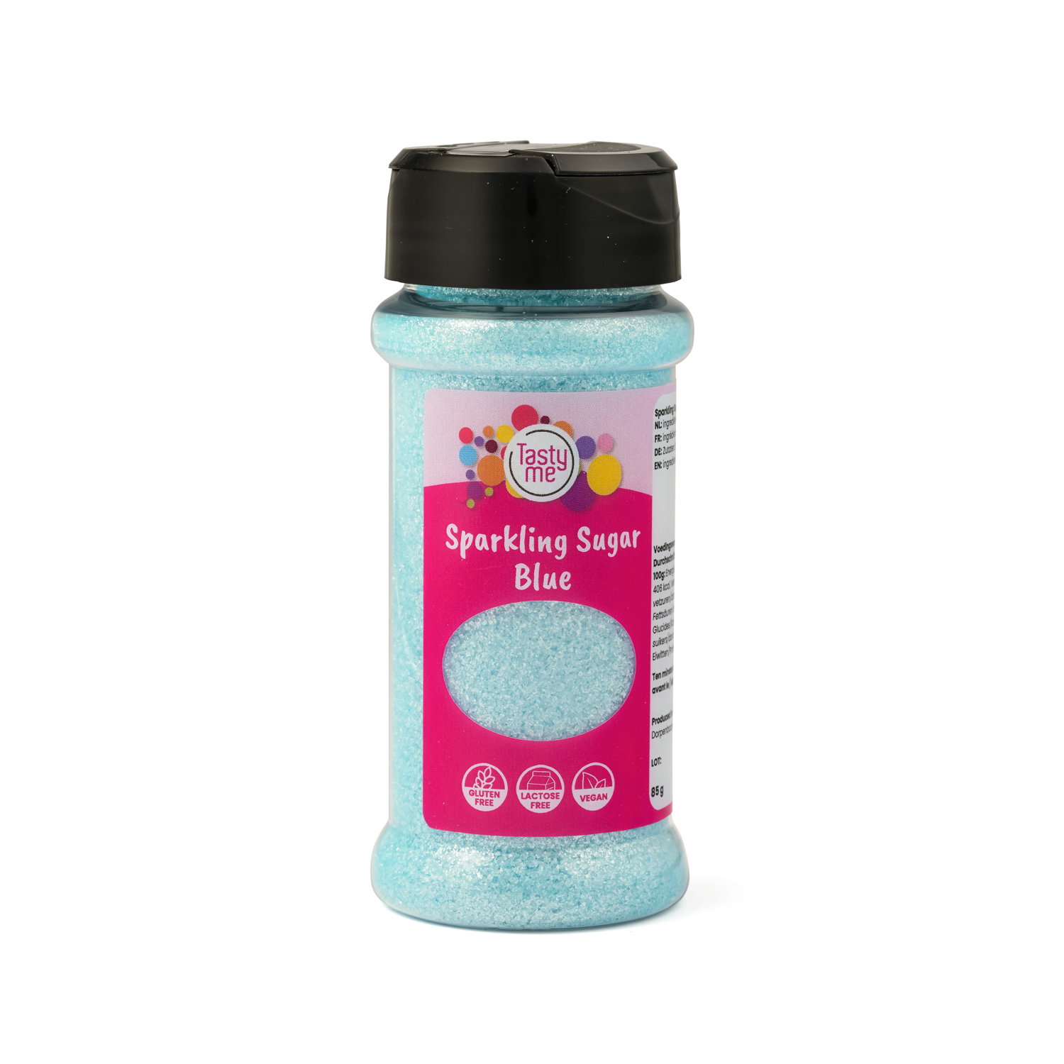 Glittersuiker Blauw 85g - glutenvrij
