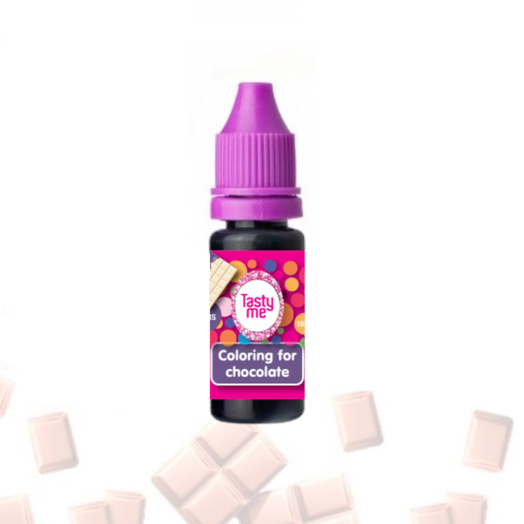 Chocolade kleurstof paars 10ml - glutenvrij THT 03-2025