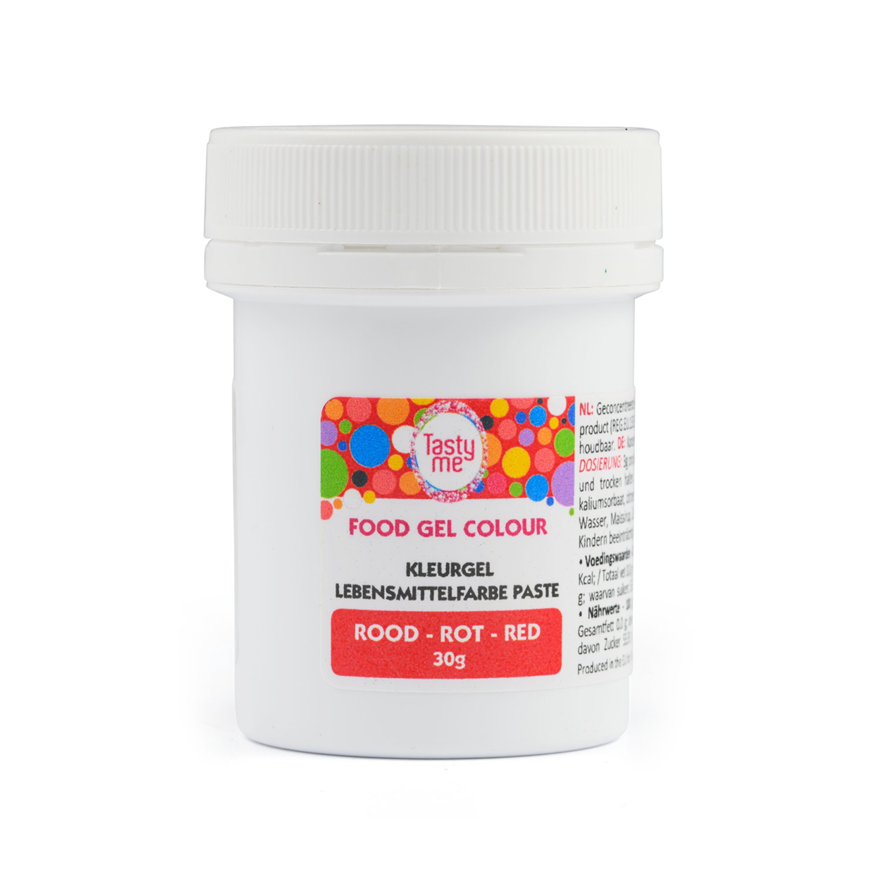 Coloring gel red 30g - gluten-free